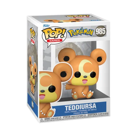 Funko POP! Games: Pokemon - Teddiursa - Figura in Vinile da Collezione - Idea Regalo