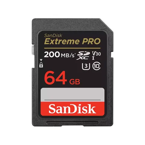 SanDisk 64GB Extreme PRO, scheda SDXC, + RescuePro Deluxe fino a 200 MB/s, UHS-I Class 10 U3 V30