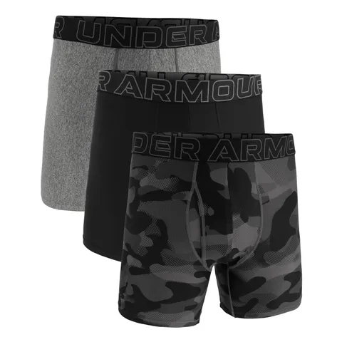 Under Armour Confezione da 3 Boxer da Uomo Tech Performance, Gamba da 15 cm