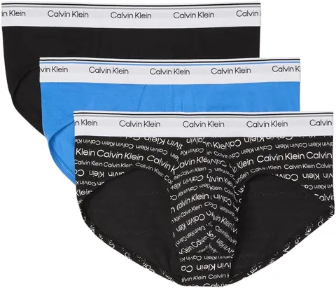 Calvin Klein Uomo Pantaloncini Boxer Confezione da 3 Balance Vita Bassa, Multicolore