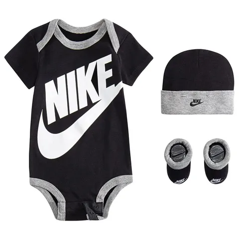 Nike Futura Logo Body per Bimbi Black 6/12 Mesi