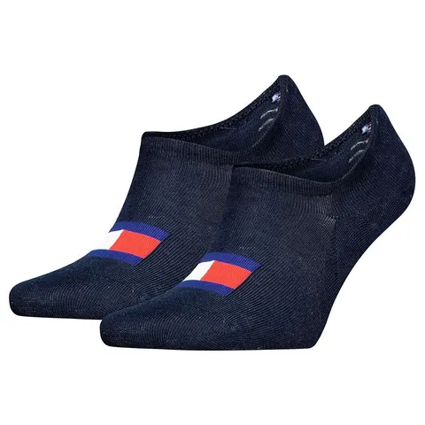 Tommy Hilfiger Footie, Calzini Unisex - Adulto, Navy, 39-42