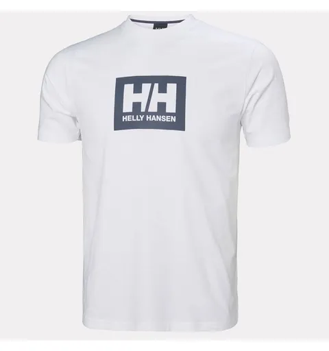 Helly Hansen T-Shirt HH Box da Uomo, Bianco 2.0, XL