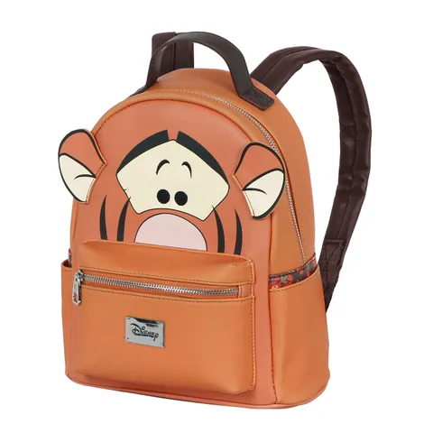Disney Winnie The Pooh Tiger Face-Zaino Heady, Arancione, 24.5 x 29 cm, Capacità 8 L