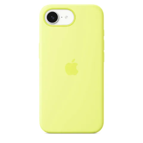 Apple Custodia silicone iPhone 16e giallo neon