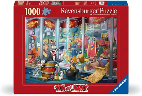 Ravensburger - Puzzle 1000 Pezzi Tom & Jerry | Puzzle Adulti E Bambini Con Una Misura Di