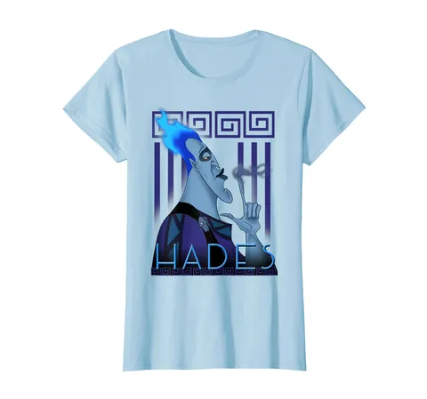 Disney Hercules Hades Geometric Portrait Maglietta