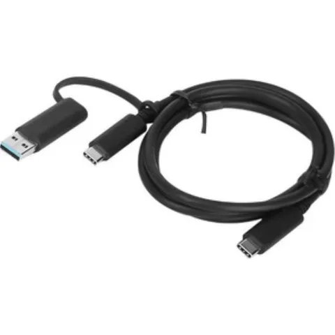 Lenovo USB-C IBRIDO con USB-A, 4X90U90618, nero, 0,6 m