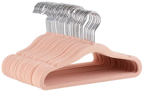 Amazon Basics - Grucce Appendiabiti Antiscivolo in Velluto per Neonati e Bambini Piccoli