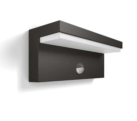 Philips Bustan Applique LED Esterno con Sensore, Grigio