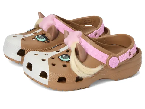 Crocs Classic IAM Horse Clog T, Zoccoli Unisex - Bambini e Ragazzi, Cioccolato, 22/23 EU