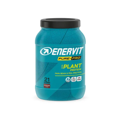 Enervit Pure-Pro 100% Plant Protein, Proteine Vegane Isolate di Pisello e Fava, 21g di