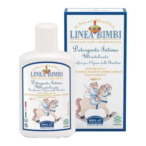 Helan, Linea Bimbi Bio, Detergente Intimo Delicato, Microbiologicamente Testato, Previene