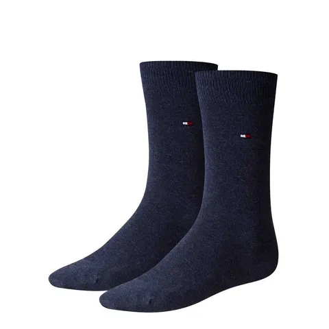 Tommy Hilfiger Classic, Calzini Uomo, Navy 371, 43-46 (Pacco da 2)