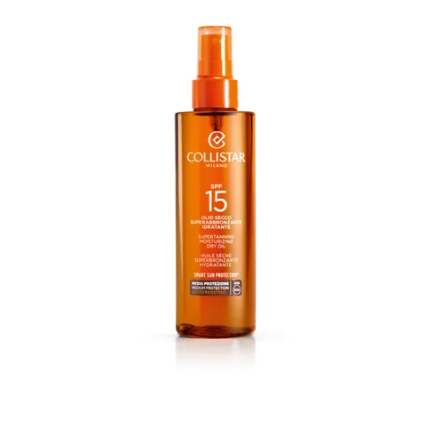 Collistar Olio Secco Superabbronzante Idratante SPF 15, 200 ml