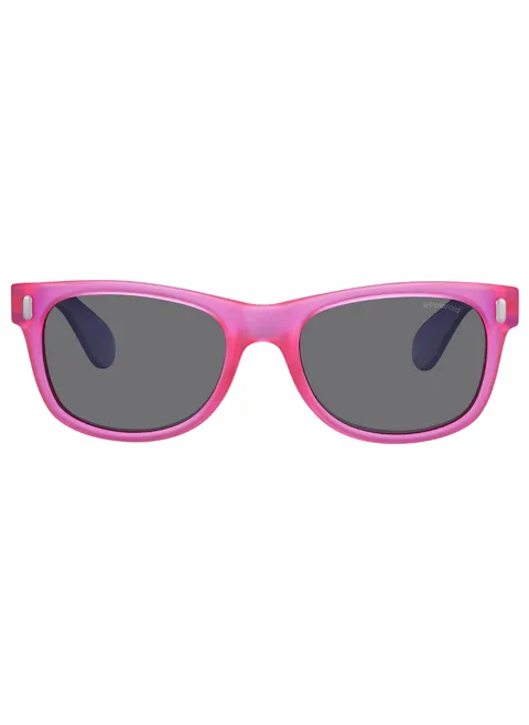 Polaroid P0115 Y2, Occhiali da Sole Unisex - Bambini, Viola (Violet Pink Fluo/Grey