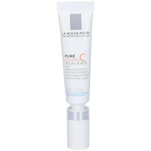 La Roche Posay Pure Vitamin C, Crema Contorno Occhi Anti-Rughe, Linee Sottili Riempite e