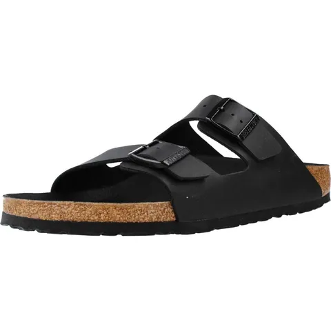 Birkenstock 1019069 Arizona triples black, Birko Flor Pianelle Uomo, Black EU 44