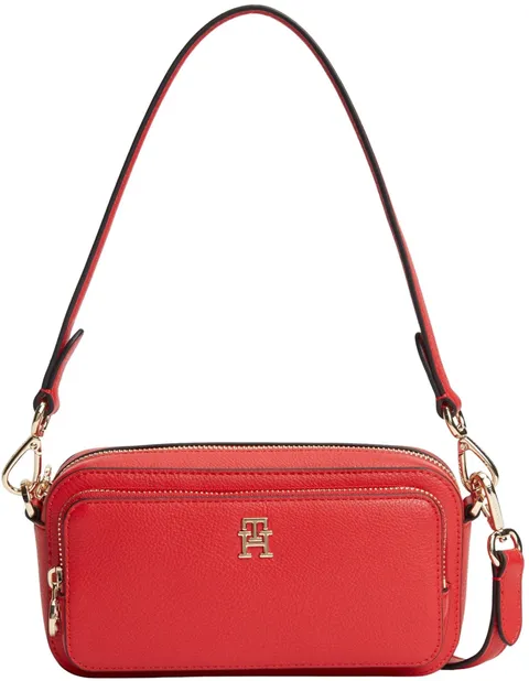Tommy Hilfiger Th Daily AW0AW18377 Crossover, borsa per fotocamera da donna, rosso primario, taglia unica