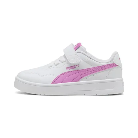 PUMA Court Lally AC+ PS Sneaker, White-Mauve Pop, 2.5 UK Bambino, Puma Bianco Malva Pop