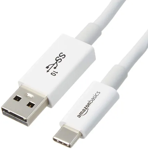 Amazon Basics Cavo di ricarica rapida adattatore da USB-C a USB-A 3.1 Gen 2, alta