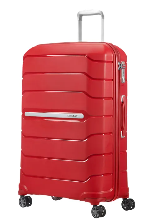 Samsonite Flux - Spinner L, Valigia espandibile, 75 cm, 99/111 L, Rosso (Red)