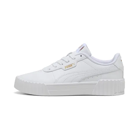 PUMA Sneakers Carina 3.0 per Ragazzi 37.5, White Gold