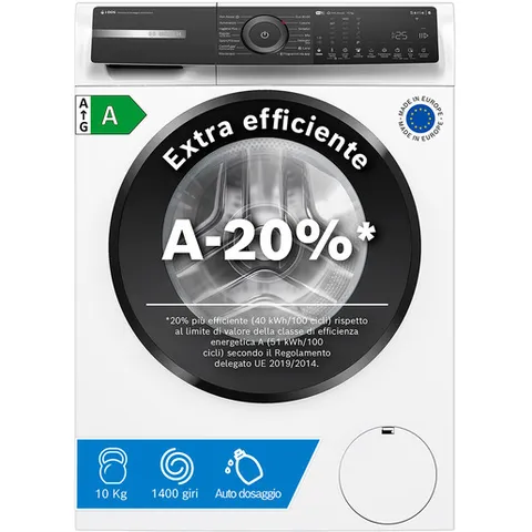 Bosch WGH254A0IT lavatrice 10 kg 1400 giri serie 6