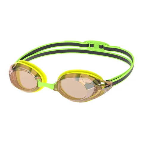 Speedo Vanquisher 3.0 Mirrored Occhialini per Unisex Adulto, Hyper Yellow/Grey/Ablaze