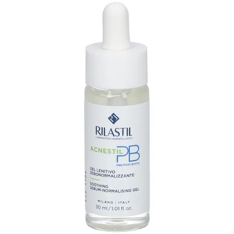 Rilastil Acnestil Gel Serum Seboregolatore, Gel dalla Texture Leggera, Azione Lenitiva e