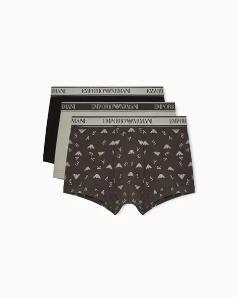 Emporio Armani Boxer Uomo, Sag/Rav-sag PRT/Blac, S