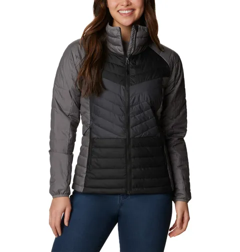 Columbia Powder Lite 2 Jacket Old, Piumino Donna, City Grey/Black/Shark, S
