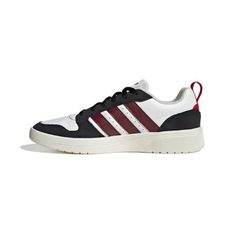 adidas Uomo Courtwave Shoes, Core White/Shadow Red/Core Black, 46 EU