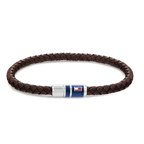 Tommy Hilfiger Jewelry Bracciale in Pelle Intrecciata da Uomo - Disponibile in Colore