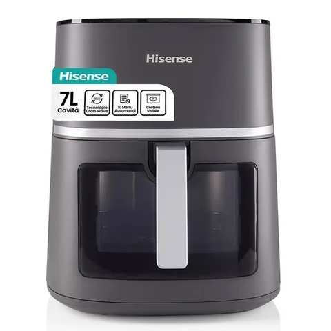 Hisense HAF1900D Friggitrice ad Aria 7 Litri, 10 Programmi Automatici, Temperatura