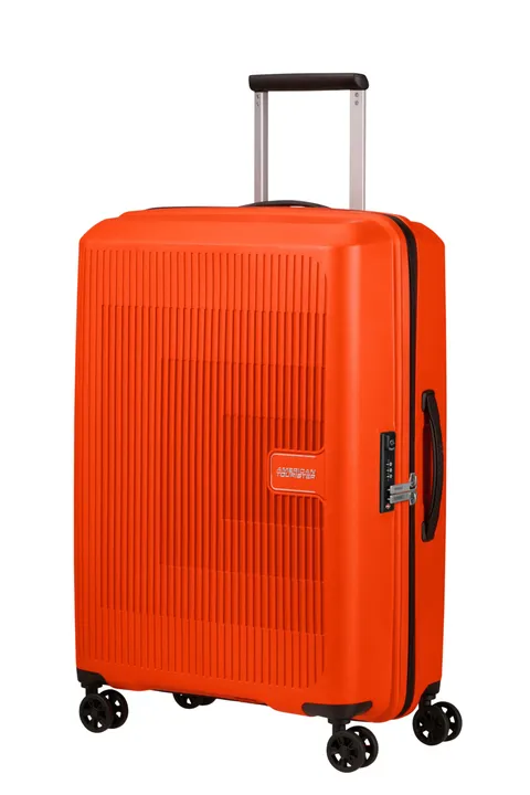 American Tourister Aerostep - Spinner M, Valigia Espandibile, 67 cm, 66.5/72.5 L