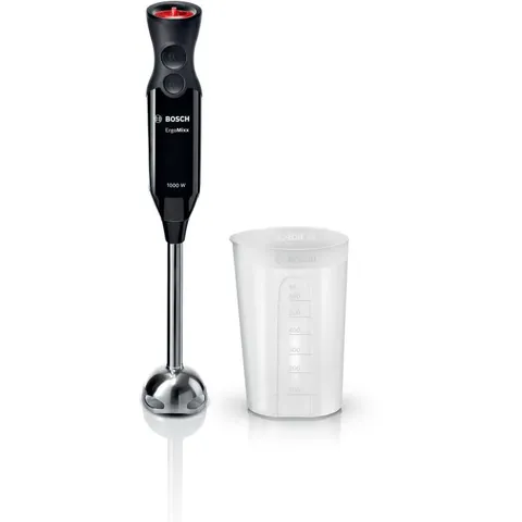 Bosch Frullatore a Immersione MS6CB6110, Potente Motore da 1000 W, 12 Impostazioni di