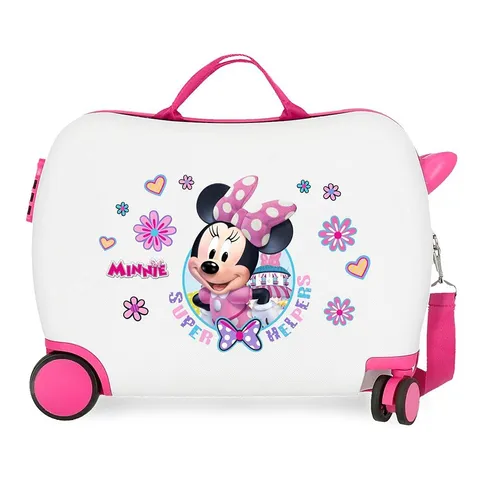 Disney Minnie Super Helpers Valigia per Bambini, Rigida in ABS, Chiusura a Combinazione