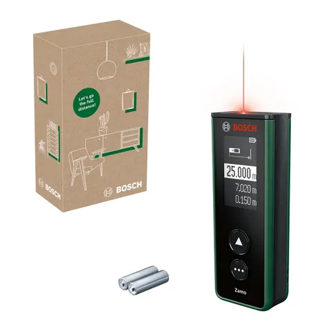 Bosch Distanziometro laser Zamo 4a generazione (misurazione facile e precisa fino a 25 m