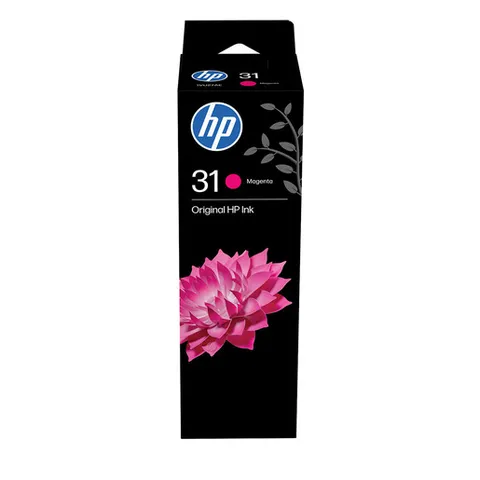 HP 31 1VU27AE, Flacone di Inchiostro Termico Originale da 8.000 Pagine, Compatibile con Stampanti senza Cartucce Smart Tank 100, 300, 400, 500, 600, Magenta