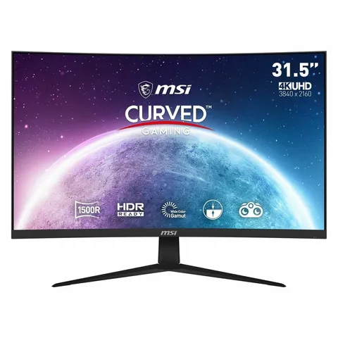 MSI G321CUV 31.5" Monitor Gaming Curvo, 3840x2160 (4K UHD), 60Hz,4ms, angolo di visione
