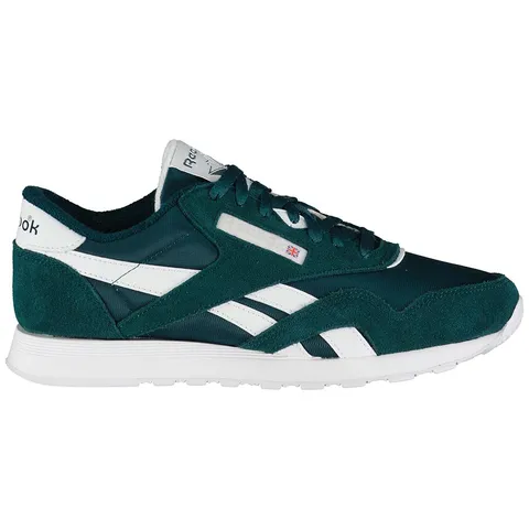 Reebok Unisex Classic Nylon Sneaker, Metallgreen/Ftwrwhite/Metalgreen, 38,5 EU