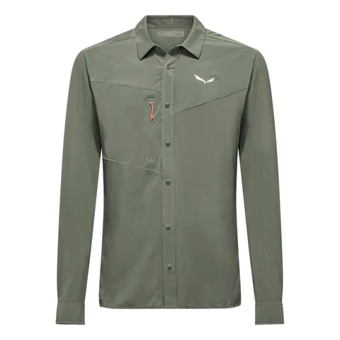 Salewa PUEZ L/S - Maglietta M, L, Verde