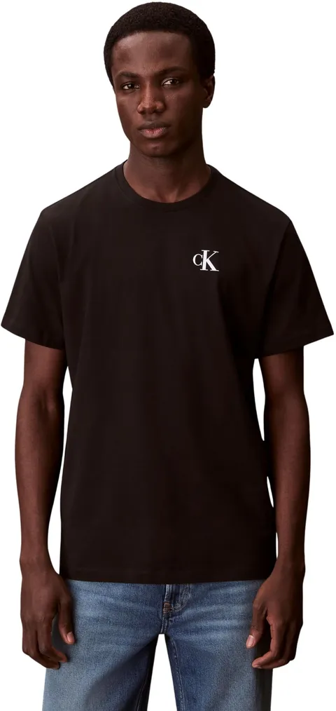 Calvin Klein Uomo T-Shirt Maniche Corte Graphic con Scollo Rotondo, Nero (Black), M