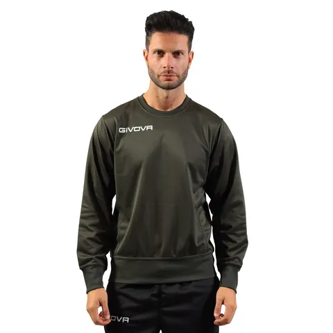 Givova Maglia Polarfleece G/Collo One Verde Militare