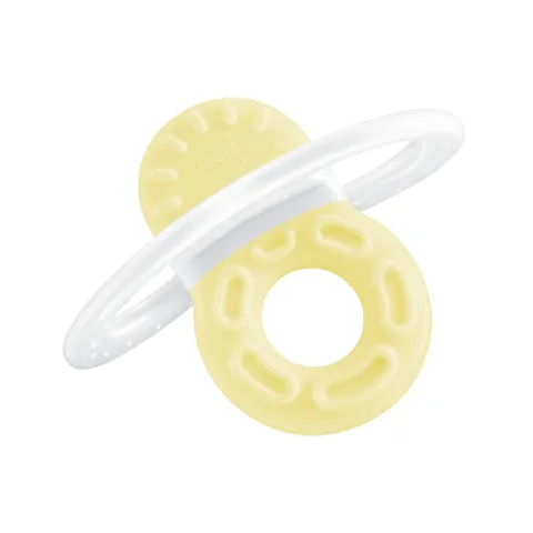 MAM Bite & Relax Fase 1 Mini Dentaruolo, Massaggia gengive neonati 2+ mesi, Con sterilizzatore portatile per microonde, Regalo neonato con 4 sagomature, Neutro