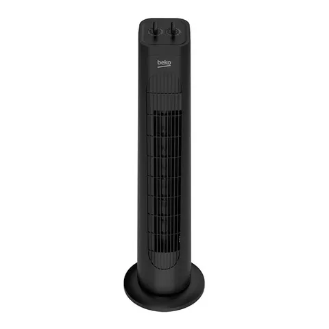 Beko EFW5300B Ventilatore a Torre Meccanico, 35W, 3 Velocità, Oscillazione 60°, Timer 2h