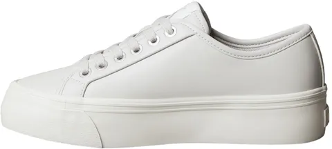 Calvin Klein Vulc FLATF Lace UP Lth YW0YW01932 Top Basso, Grigio (Moonstruck/Dk Ecru), 3.5, Grigio Moonstruck Dk Ecru, 35.5 EU