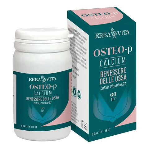 ERBA VITA Osteo-p Calcium integratore alimentare a base di minerali utile per il