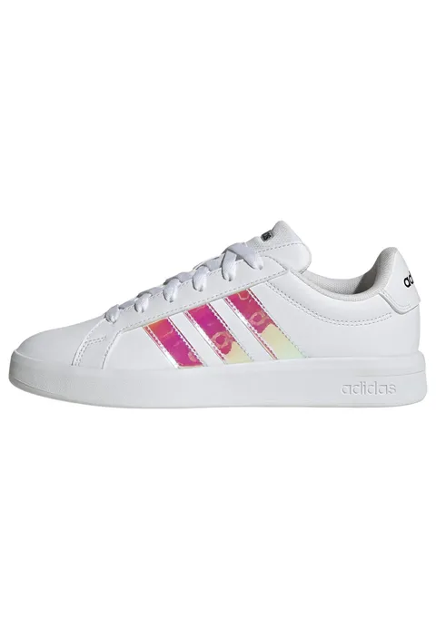 adidas Donna Grand Court Base 3.0 Choes, Ftwr White/Ftwr White/Core Black, 36 EU